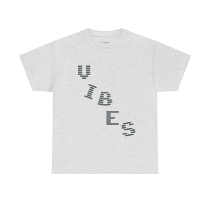 ‘VIBES’ Graphic Unisex Cotton Tee — Trendy Streetwear