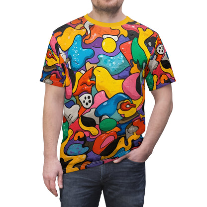 Vibrant Chaos | Abstract Art Tee
