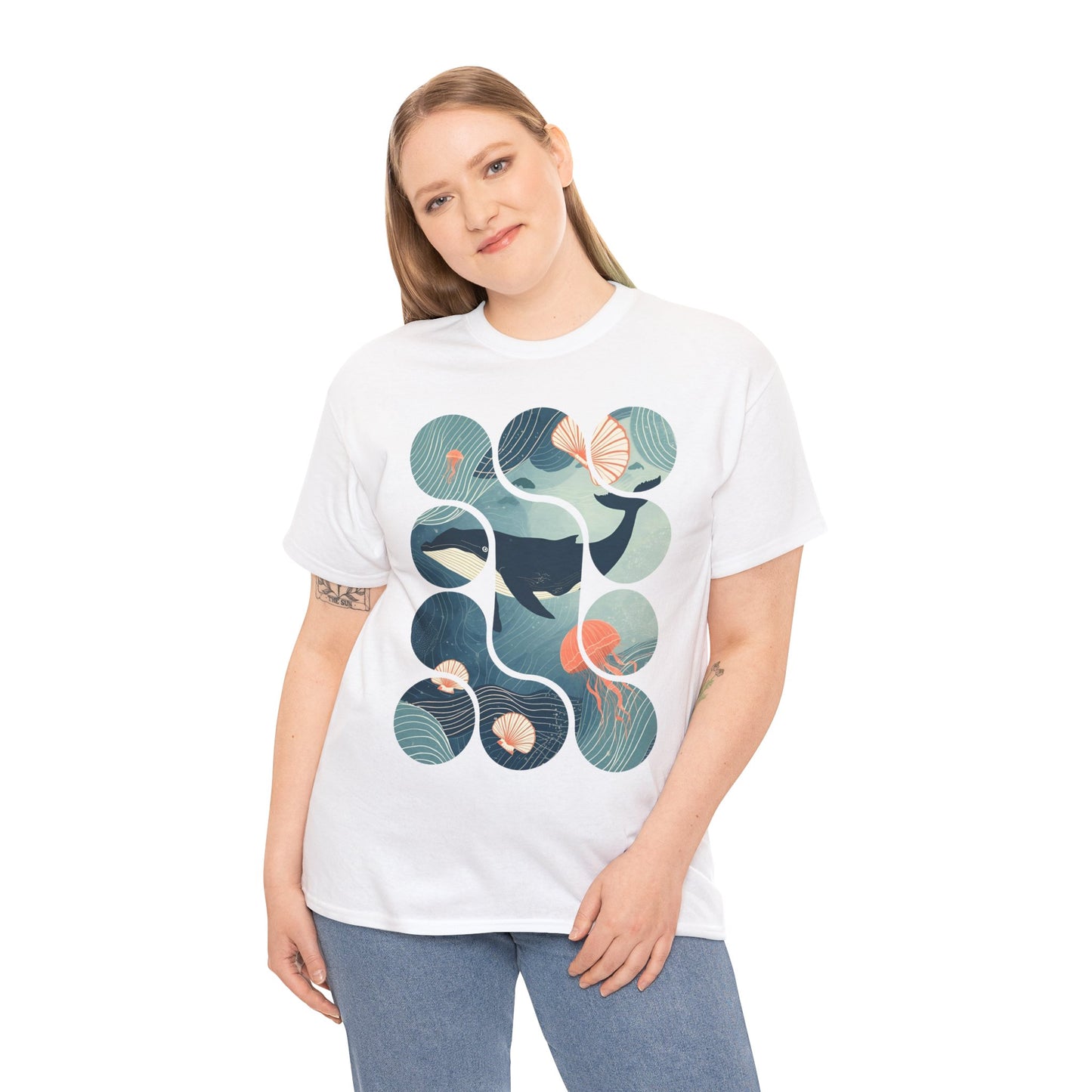 Ocean Harmony Tee – Minimal Marine Life