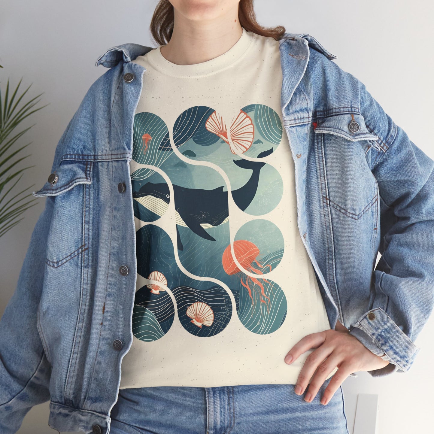Ocean Harmony Tee – Minimal Marine Life