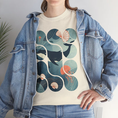 Ocean Harmony Tee – Minimal Marine Life