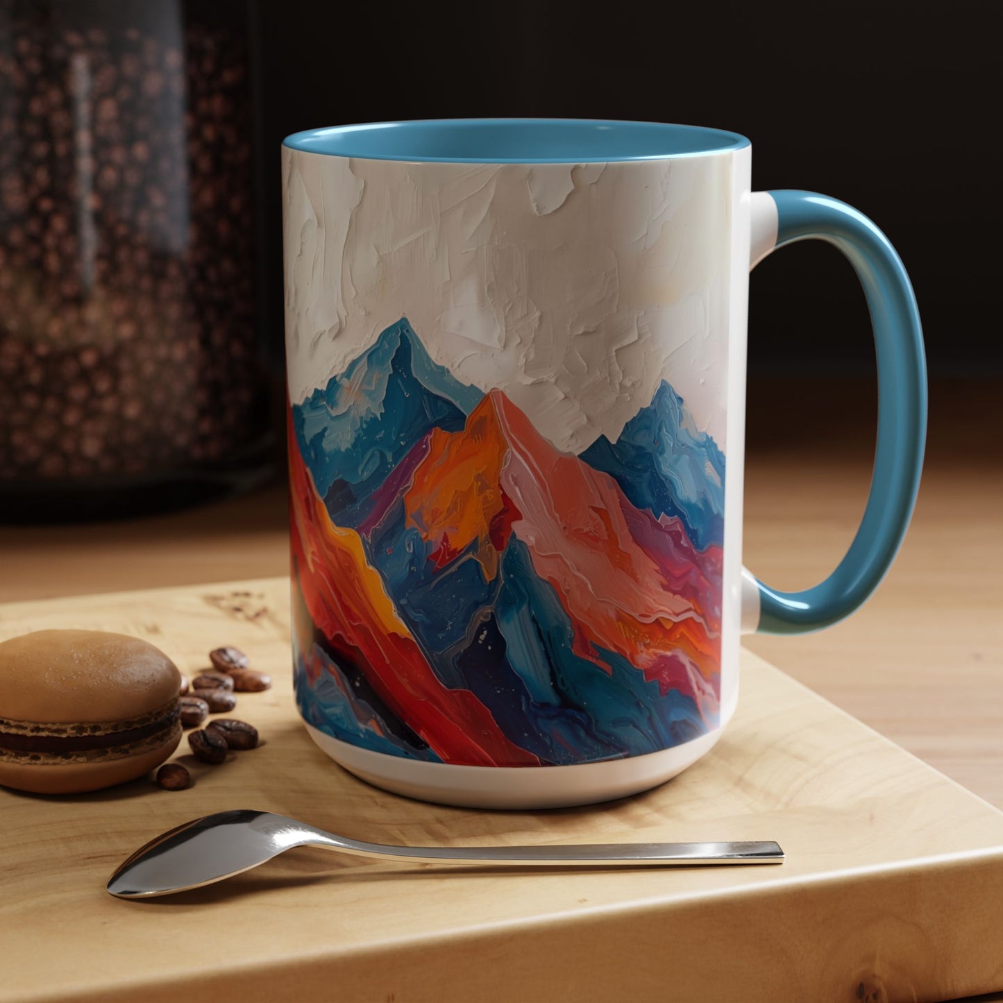 Vibrant Peaks | Modern Abstract Mug
