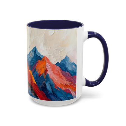 Vibrant Peaks | Modern Abstract Mug