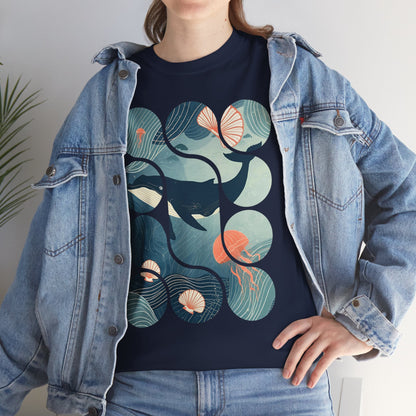 Ocean Harmony Tee – Minimal Marine Life