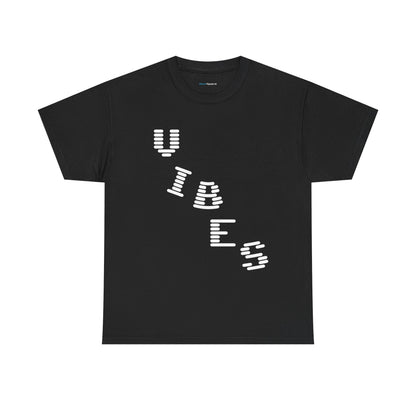 ‘VIBES’ Graphic Unisex Cotton Tee — Trendy Streetwear
