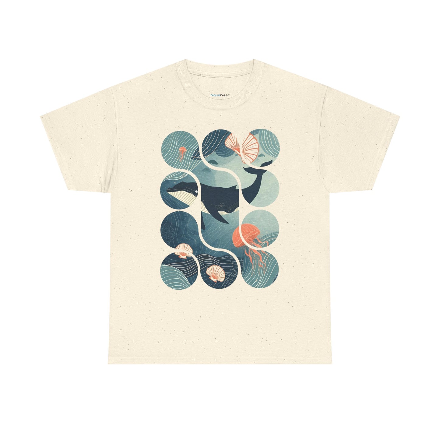 Ocean Harmony Tee – Minimal Marine Life